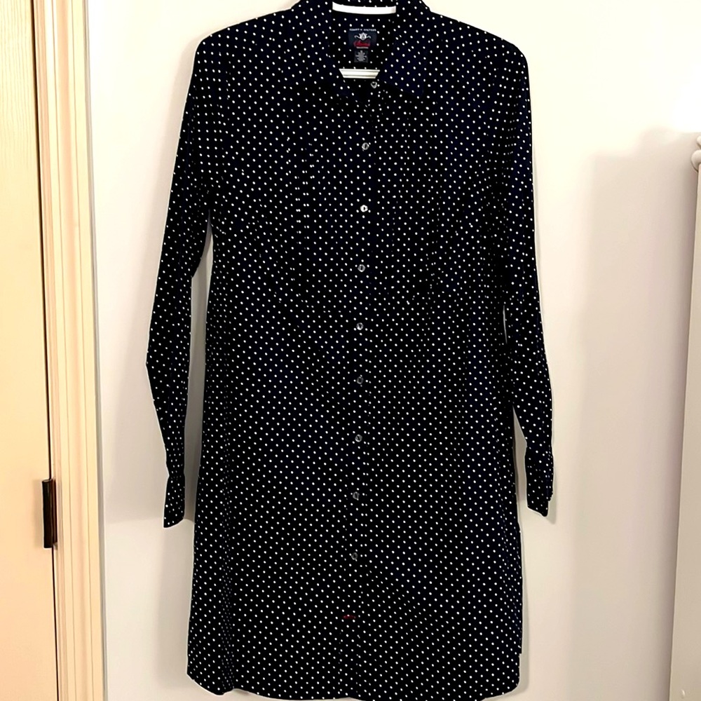 Long Sleeve Stretch Shirt Dress by Tommy Hilfiger
